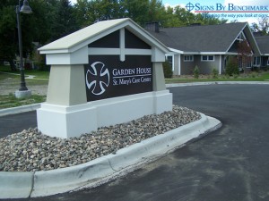 Installed Signs By Benchmark Mission Style Monument Sign
