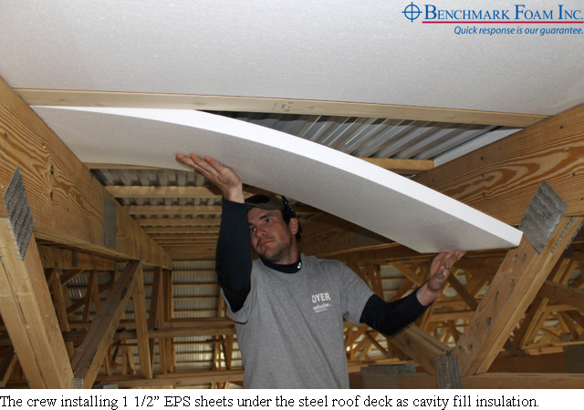 Installing Benchmark Foam EPS sheets as cavity fill insulation