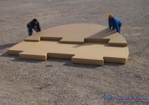 Assembling Benchmark Foam patented Interlocking Tank Pad