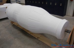 EPS foam core for 8 foot replica soda bottle