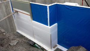 EPS continuous insulation construction