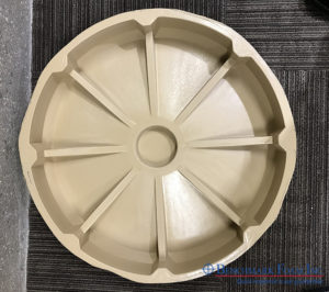 Reusable mold for casting decorative concrete made of expanded polystyrene EPS foam