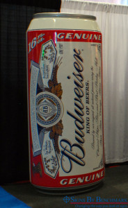 EPS foam replica Budweiser Beer can