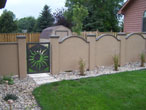Stucco Coated Gate Panels
