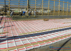 R-10 EPS foam insulation for in floor heat